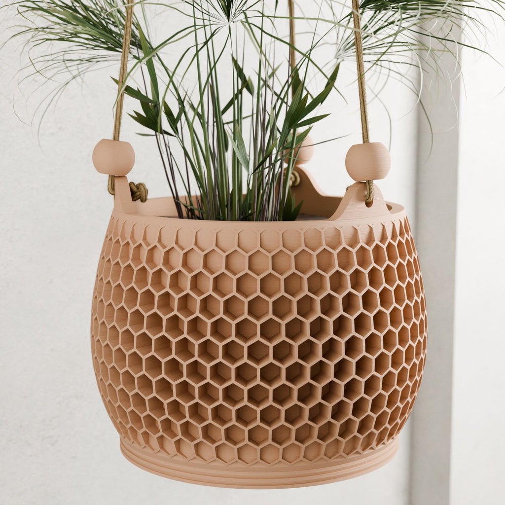 Hanging Honeycomb Planter-2