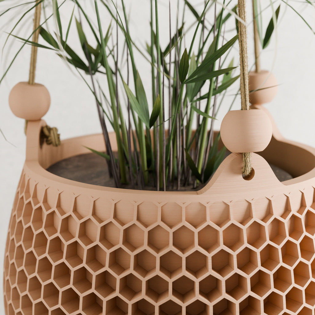 Hanging Honeycomb Planter-4