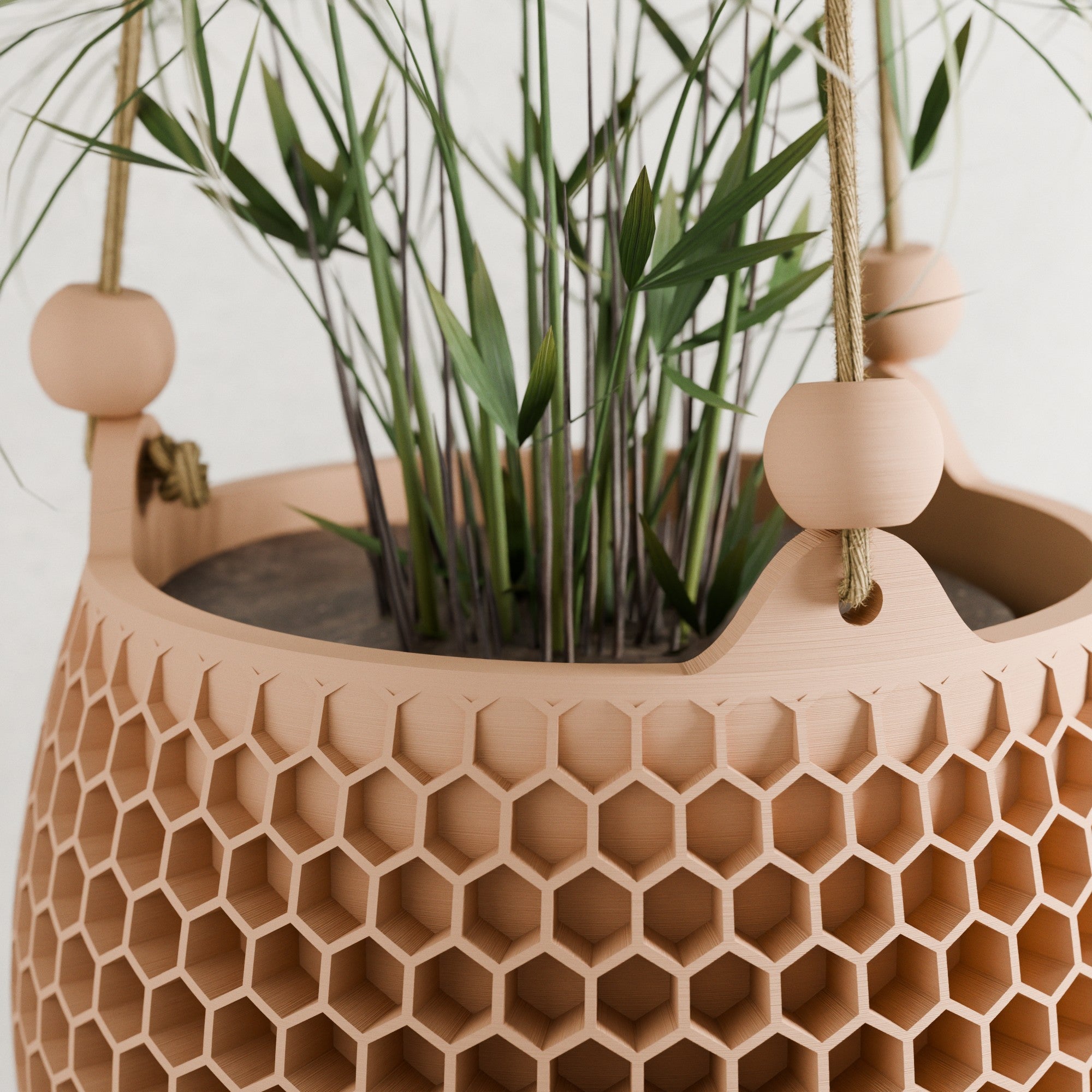 Hanging Honeycomb Planter-4